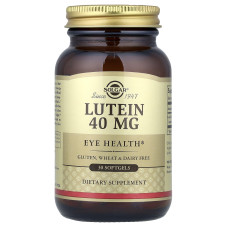 Лютеин, Lutein, Solgar, 40 мг, 30 гелевых капсул