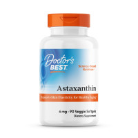 Астаксантин, Astaxanthin, Doctor's Best, 6 мг, 90 гелевых капсул