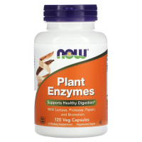 Энзимы, Plant Enzymes, Now Foods, ферменты, 120 капсул