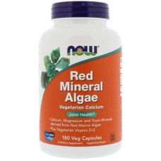 Червоні водорості, Red Mineral Algae, Now Foods, мінеральні, 180 вегетаріанських капсул