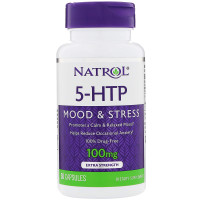 5-HTP, 5-гідрокситриптофан, Natrol, 100 мг, 30 капсул
