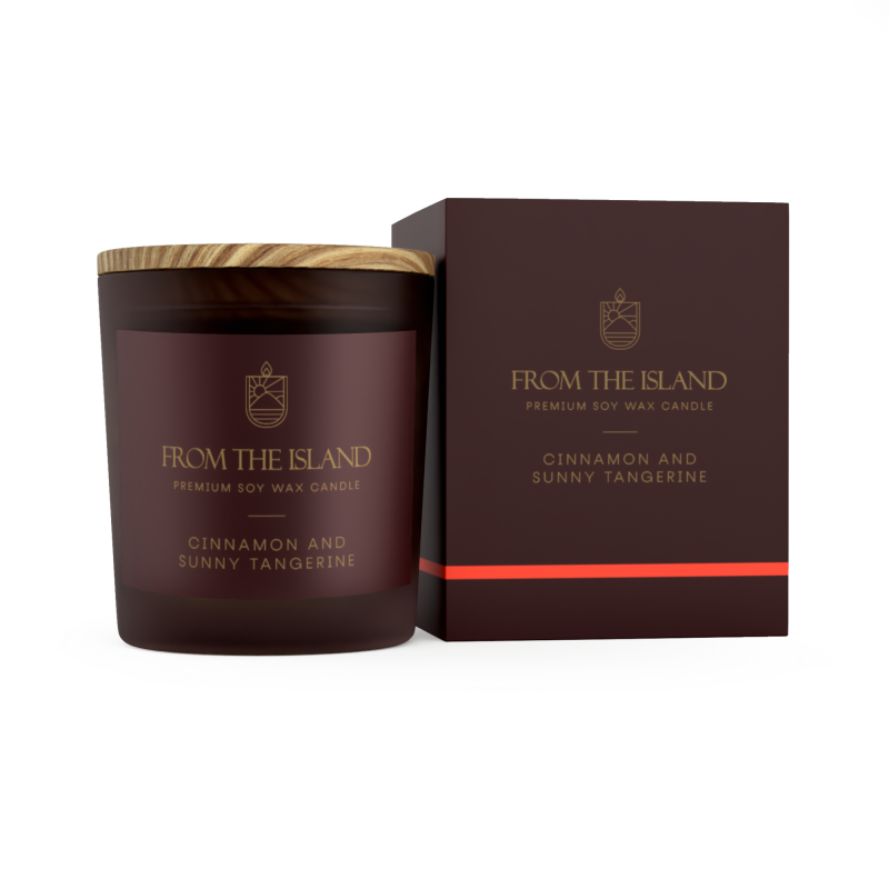 Ароматична свічка, From the Island, Кориця та сонячний мандарин, 250 мл
