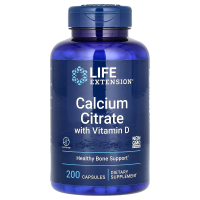 Цитрат кальция с витамином D, Calcium Citrate with Vitamin D, Life Extension, 200 капсул