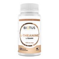 L-теанин, L-Theanine, Biotus, 600 мг, 100 капсул