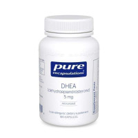 ДГЕА, DHEA, Pure Encapsulations, підтримка імунітету, спалювання жиру, гормонального балансу та емоційного благополуччя, 5 мг, 180 капсул
