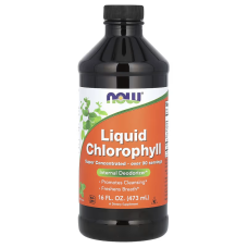 Хлорофилл жидкий с мятным вкусом, Liquid Chlorophyll, Now Foods, 473 мл.