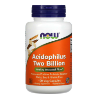 Пробіотик, Acidophilus, Now Foods, 2 млрд, 100 рослинних капсул