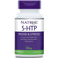 5-HTP, 5-гидрокситриптофан, Natrol, 50 мг, 45 капсул