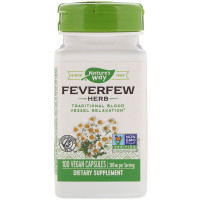 Піретрум дівочий, Feverfew Herb, Nature's Way, 380 мг, 100 веганських капсул