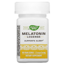 Мелатонін, Melatonin, Nature's Way, 2,5 мг, 100 веганських льодяників