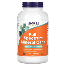 Мультимінерали, Full Spectrum Minerals, Now Foods, 240 капсул
