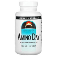 Амино день, Amino Day, Source Naturals, 1000 мг, 120 таблеток