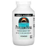 Псиллиум, Подорожник (Psyllium Husk), Source Naturals, порошок, 340 гр.