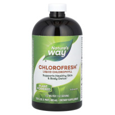 Хлорофилл, Chlorofresh, Nature's Way, жидкий, 132 мг, без вкуса, 480 мл