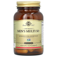 Мультивітаміни для чоловіків віком від 50 років, Men's Multi 50+, Solgar, 1 на день, 60 капсул