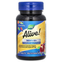 Мультивитамины для мужчин старше 50 лет, Alive! Men's 50+, Nature's Way, 50 таблеток
