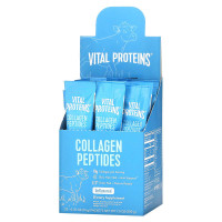 Пептиды коллагена, Collagen Peptides, Vital Proteins, без вкуса, 20 пакетиков по 10 г