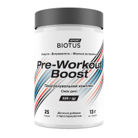 Передтренувальний комплекс, Pre-workout Boost, Biotus, смак дині, 350 г