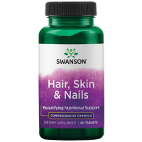 Формула для шкіри, волосся і нігтів, Hair, Skin & Nails, Swanson, 60 таблеток