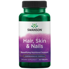 Формула для кожи, волос и ногтей, Hair, Skin & Nails, Swanson, 60 таблеток