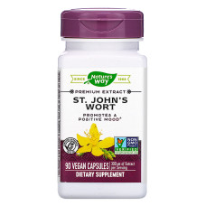 Звіробій, St. John's Wort, Nature's Way, стандартизований, 300 мг, 90 капсул