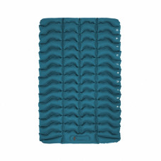 Матрац туристичний надувний двомісний Naturehike CNK2550WS019, 200 х 125 х 9.5 см, синій із вбудованою помпою для надування