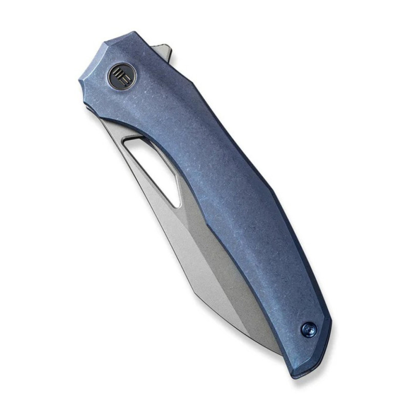 Ніж складаний туристичний WE Knife Ignio Mystery Box, (8.39 см) CPM 20CV / 6AL4V Titanium синій