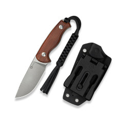 Ніж фіксований тактичний Civivi Timberbark, (8.1 см) 14C28N / Guibourtia Wood