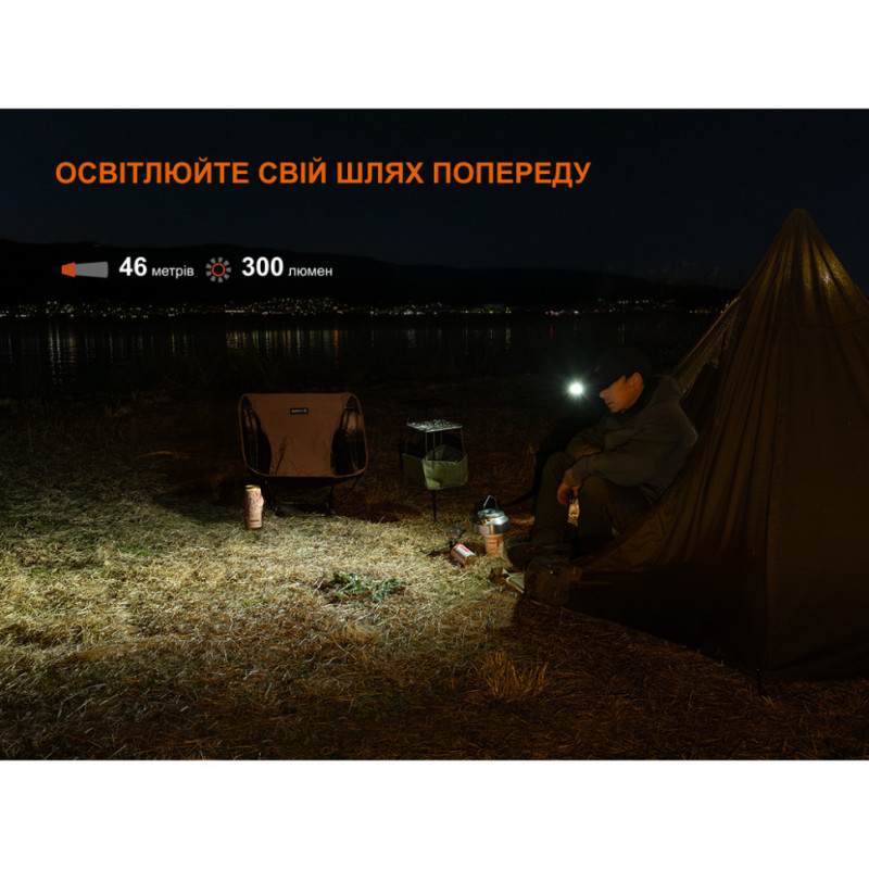 Ліхтар з кліпсою Fenix E04R, чорний