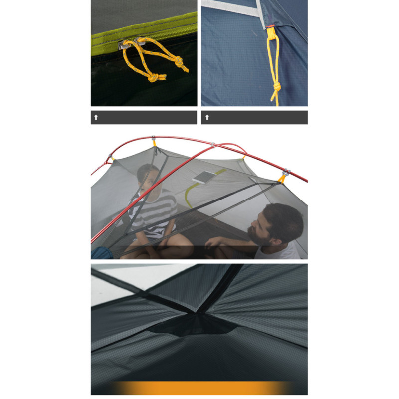 Намет двомісний ультралегкий Naturehike Mongar UL NH19M002-J, темно-синій