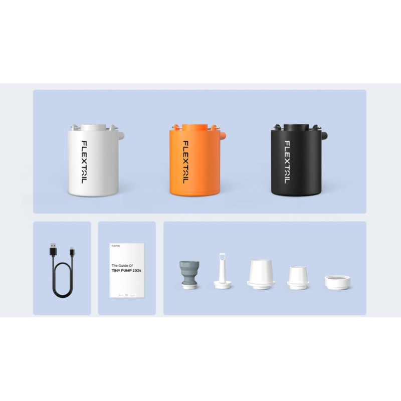 Насос кемпінговий Flextail Tiny Pump, помаранчевий