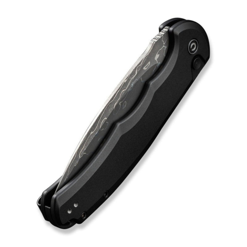 Ніж складаний туристичний Civivi Praxis, (9.5 см) Damascus / Aluminum чорний