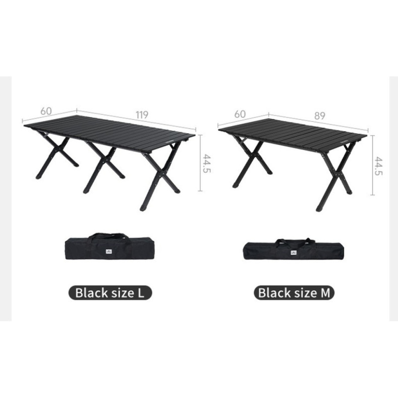 Складаний стіл Naturehike Star Jane T01 CNK2550JJ018, 119х60 см, вуглецева сталь, чорний