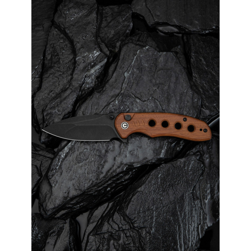 Ніж складаний кишеньковий Civivi Triptych, (7.6 см) 14C28N / Guibourtia Wood
