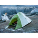 Намет надлегкий одномісний Naturehike Cloud Up Base 1 CNK2450WS032, зелений