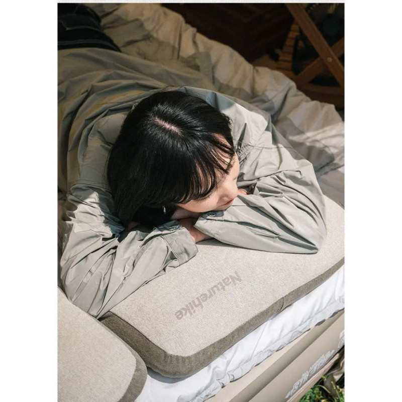 Подушка з пам'яттю прямокутна Naturehike NH22ZT002,сіра