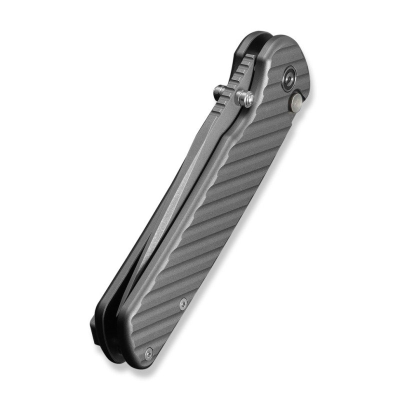 Ніж складаний туристичний Civivi Iron Tide (8.2 см) 14C28N / Aluminum сірий