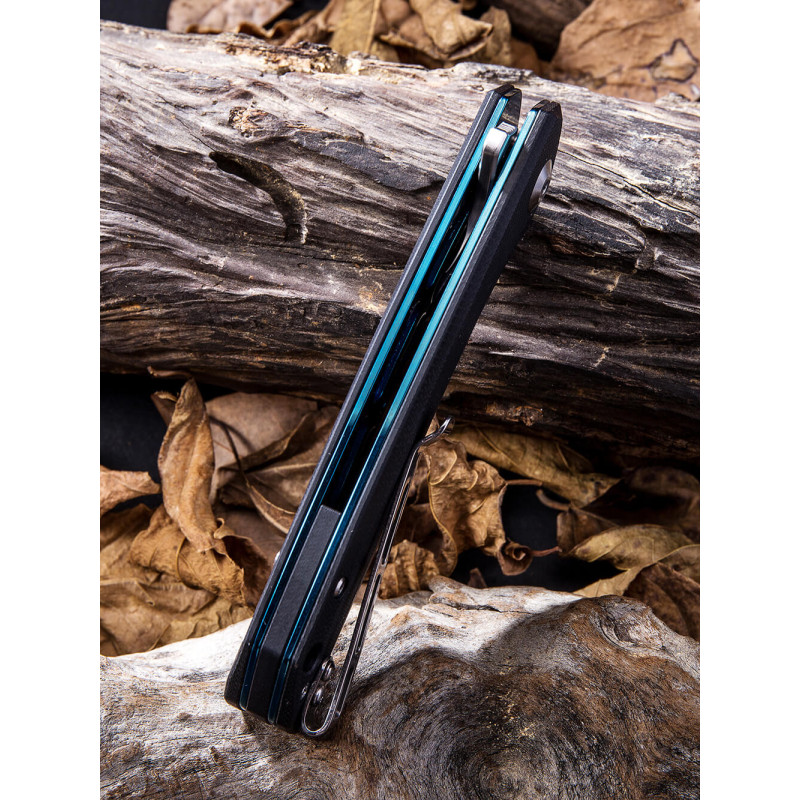 Ніж складаний туристичний Civivi Baklash, (8.9 см) 9Cr18MoV / G10 синій