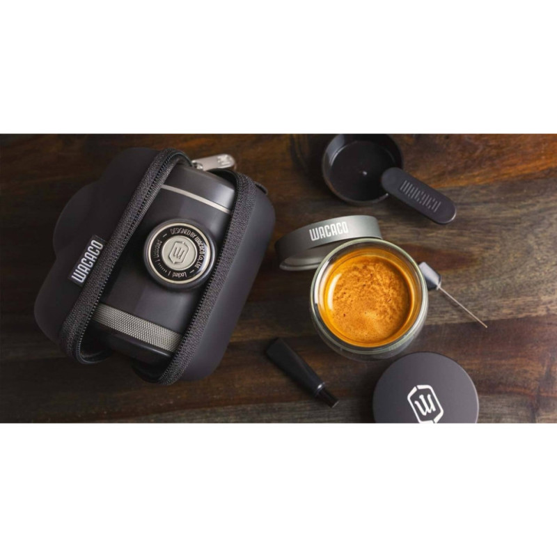 Портативна еспресо-кавоварка Wacaco Picopresso, механічна, для меленої кави