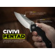 Ніж складаний туристичний Civivi Pentad (8.8 см) Nitro-V / G10 чорний