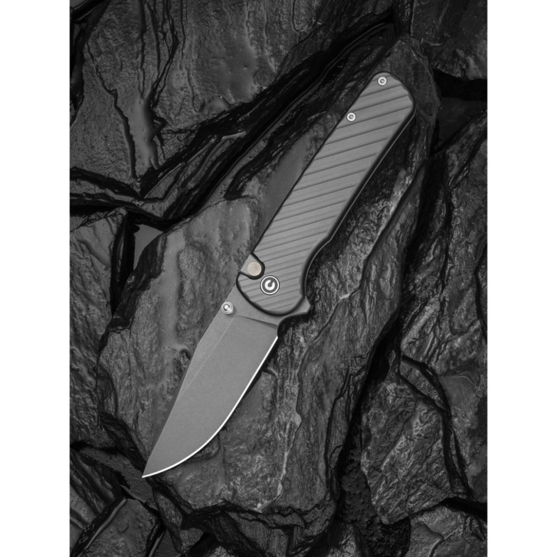 Ніж складаний туристичний Civivi Iron Tide (8.2 см) 14C28N / Aluminum сірий