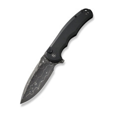 Ніж складаний туристичний Civivi Praxis, (9.5 см) Damascus / Aluminum чорний