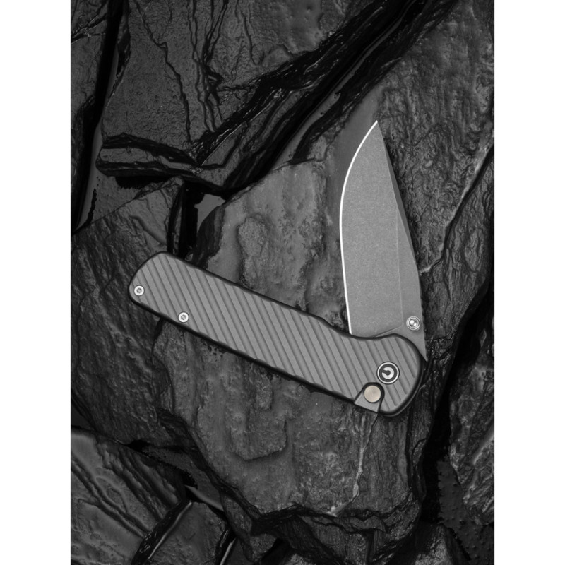 Ніж складаний туристичний Civivi Iron Tide (8.2 см) 14C28N / Aluminum сірий
