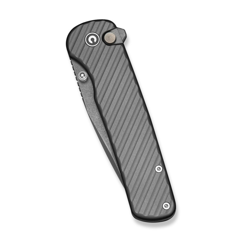 Ніж складаний туристичний Civivi Iron Tide (8.2 см) 14C28N / Aluminum сірий