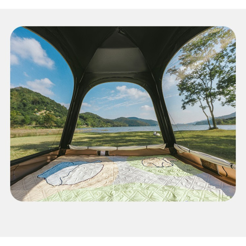 Намет тримісний автоматичний із тентом Naturehike Ango CNK2550WS010, L, коричневий