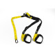 Петлі TRX EasyFit Suspension Trainer (P1) (підвісні тренувальні петлі), Довжина 100-140 см, Ширина строп 3,8 см, Макс. вага 160 кг, Жовто-чорний
