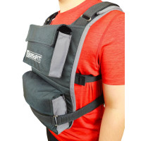 Жилет-утяжелитель EasyFit наборной с филлерами, Макс. вес до 20 кг, Кордура, Черный