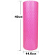 Массажный ролик (валик) EasyFit Foam Roller, длина 45 см, диаметр 14,5 см, розовый, EVA-пена с мелкой массажной поверхностью 3D, для МФР, фитнеса, йоги и реабилитации