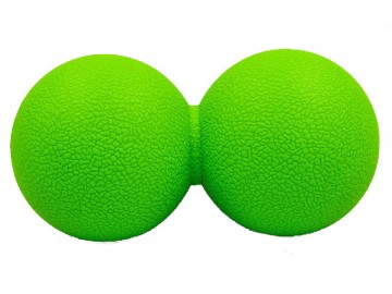 Масажний м'ячик EasyFit TPR подвійний 12х6 см зелений