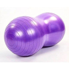 М'яч для фітнесу EasyFit Peanut (фітбол горіх-арахіс), Діаметр 45 см, Довжина 90 см, Фіолетовий 